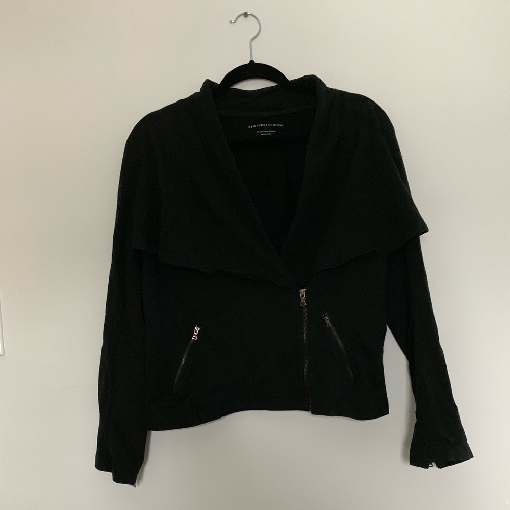 NY & Co | Black Sweatshirt with Zipper